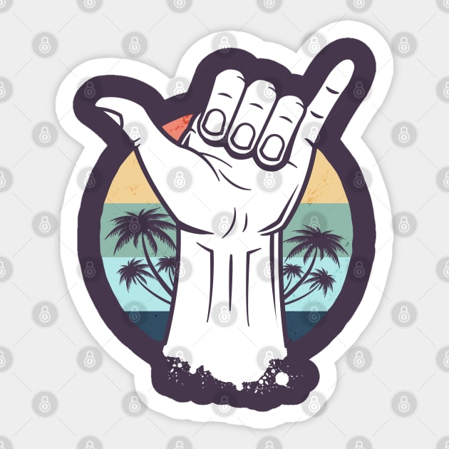 Shaka Sticker by zoljo